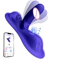 App-gesteuerter Vibrator mit 9 Stoß- und Vibrationsmodi für Klitoris-, Perineum- und G-Punkt-Stimulation