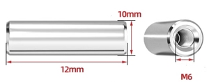 ลีกู๊ด 304 สแตนเลสสตีล หมุดคู่ขนานพร้อมเกลียวใน M6 หมุดทรงกระบอก OD 10 มม. ความยาว 12 มม. - Product Image 5