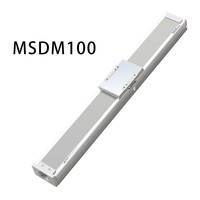 Module linéaire à vis à billes MSDM100 anti-poussière, actionneur à vis, charge 30 kg, vitesse 1 m/s, pour automatisation industrielle, guide d'axe linéaire
