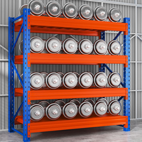Système de rayonnage industriel robuste à capacité de 5 tonnes, solution de stockage ajustable pour entrepôt