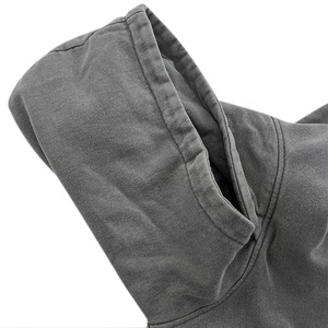 Sweats à capuche de luxe pour hommes en gros, effet délavé à l'acide, <span class=keywords><strong>420</strong></span> g/m², effet délavé à la pierre, effet vieilli - Product Image 5