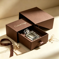 Coffret cadeau de parfum de luxe personnalisé, boîtes en papier écologiques résistantes à l'eau, fabriquées à la main, boîte en papier artisanale personnalisée de luxe