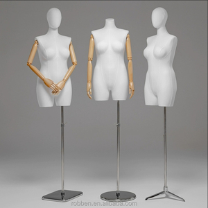 <span class=keywords><strong>Mannequin</strong></span> de vitrine pour <span class=keywords><strong>femme</strong></span> corpulente, <span class=keywords><strong>taille</strong></span> plus, blanc, en PP, partie supérieure du corps - Product Image 5