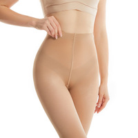 Collants tricotés réfléchissants pour filles 80D avec collants transparents de danse pôle collants de mise en forme avec motif solide jambe nue