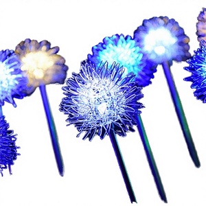 Howlighting Outdoor Waterproof PC Material Landscape Decoration Lighting Color-Changing Solar Flower <b>Led</b> Dandelion Garden <b>Lights</b> - Product Image 3
