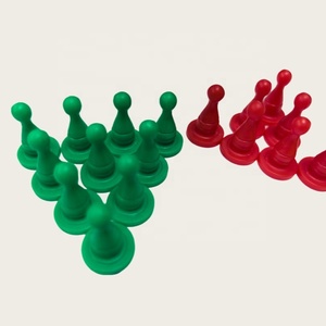 Pièces d'échecs <span class=keywords><strong>en</strong></span> plastique colorées <span class=keywords><strong>en</strong></span> gros, pions et trompettes, jouet éducatif - Product Image 6