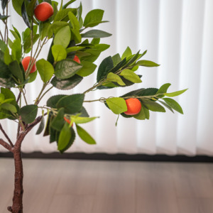 Simulación verde interior árboles artificiales en maceta limón y naranja fruta bonsái jardín al aire libre árboles frutales decorativos - Product Image 4