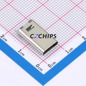 TYPE-C 6P LTH15.0 108 USB Connector SMD Connector ( Connector Type: Type-C )( Gender: Female )( Mounting Type: Vertical Mount ) - Product Image 1