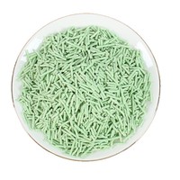 Litière pour chat en tofu végétal naturel en gros d'usine, très absorbante, agglomérante, faible en poussière, désodorisante, granulés de 2,5 kg