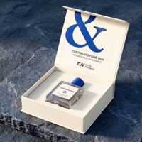 Boîte cadeau de luxe personnalisée pour eau de toilette blanche et boîte magnétique pour parfum avec boîte en papier pour parfum et boîte d'emballage pour présentation de parfum