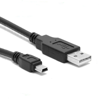 Mini USB vers USB câble de chargeur de données rapide cuivre pur avec veste en Nylon PVC pour lecteur MP3 MP4 voiture DVR GPS appareil photo numérique HDD