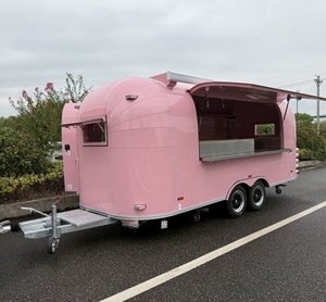 Remolque de comida para exteriores de acero inoxidable cerrado, carrito de perritos calientes, camión de restaurante, remolque de hielo al por menor, tienda de comida para <span class=keywords><strong>Pizza</strong></span>, Hotel y café - Product Image 2