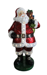 63" Santa Backpack with LED <b>Lights</b> - Product Image 2