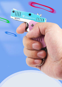 Pistola de Juguete Plegable de 6 Disparos con Banda Elástica, Modelo <span class=keywords><strong>007</strong></span> de Aleación y Plástico de la Marca Yingtu, con Balas Suaves para Niños - Product Image 6
