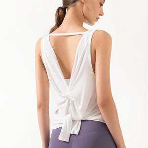 2024 nouveau Yoga porter en gros croix dos femme respirant entraînement débardeur femmes dos débardeurs dames - Product Image 5