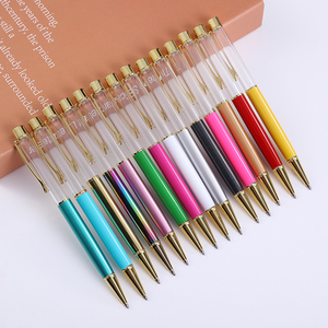 Pulpen Logam Kosong DIY, Pulpen Berongga yang Dapat Diisi Pasir Gerak dan Kertas Emas, Logo Custom - Product Image 6