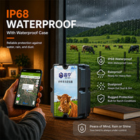 GUPTOMES V9 Rastreador GPS Todo en Uno, Dispositivo 4G con Geo-Fence, 10k MAh, IP68, para Rastreo de Ganado, Vehículos y Activos de Rancho, Seguridad Agrícola
