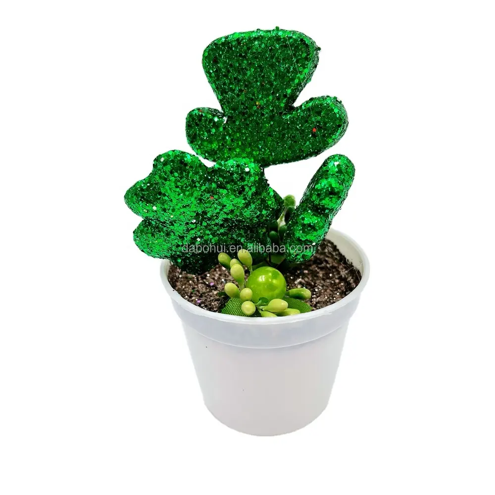 Saint Patrick Day Table Decorations Flocked Top Hat Ireland Clover Party Irish Hats st patrick's day