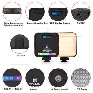 Mini Lámpara LED Portátil de Plástico, Regulable, a Todo Color, 6W RGB, para Cámara, Viajes, Video, Fotografía, Flash, Selfie - Product Image 5