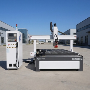 Routeur CNC 4 axes 2000*4000mm avec axe rotatif latéral, machine de gravure sur bois et métal, système de changement d'outil automatique haute précision - Product Image 1
