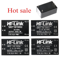 Modul catu daya AC DC Hi-Link, HLK-PM01 HLK-PM03 HLK-PM12 HLK-PM24 untuk rumah pintar 220V sampai 3.3/5/12/24V modul daya Step Down
