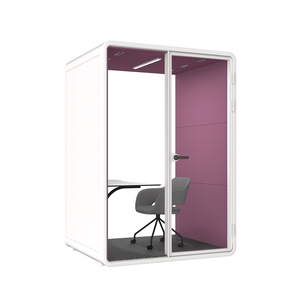 High Quality Soundproof Phone Booth Single Seater Acoustic Working Pod Indoor Private Office Cabin Customizable - Product Image 3