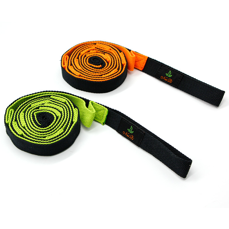 Оптовая продажа, растягивающие ремни для ног для фитнеса, йоги, голеностопа, растягивающиеся ремни с петлей