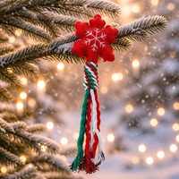 Jouet à tirer pour chien en peluche couineur, Corde de Noël, motifs Père Noël, Bonhomme de neige, Flocon de neige, Couronne, Arbre, Jouet de dentition pour chiots, 30 cm, Cadeau de Noël