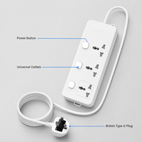 Multiprise industrielle UKCA à 3 prises universelles avec interrupteurs individuels, câble d'extension de sécurité en cuivre durable – Vente en gros