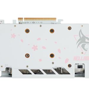 การ์ดจอ PowerColor Hell Hound Sakura <span class=keywords><strong>Radeon</strong></span> <span class=keywords><strong>RX</strong></span> <span class=keywords><strong>6650</strong></span> <span class=keywords><strong>XT</strong></span> 8GB GDDR6 พัดลมคู่ ระบายความร้อนได้ดี สำหรับเล่นเกมส์บนคอมพิวเตอร์เดสก์ท็อป - Product Image 6
