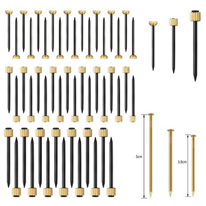 Clavos Decorativos de Latón con Punta de Acero Negra de 4mm para Marcos de Fotos y Accesorios de Decoración del Hogar - Product Image 2