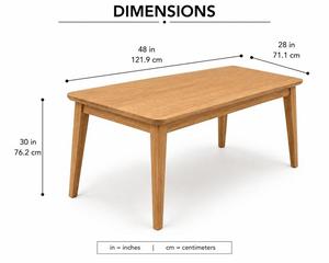 Mesa de Comedor Rectangular de Madera Maciza Moderna de Alta Calidad, Estilo Simple y Elegante para el Hogar, Muebles de Comedor para Restaurantes - Product Image 3