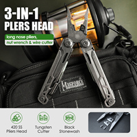 Pince multifonction professionnelle Xhandle MT-05 25-en-1 avec lame en acier inoxydable VG10 et jeu de tournevis pour la survie, le camping et la réparation
