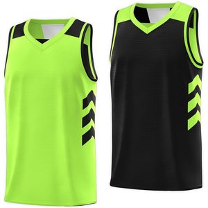 Maillot de basketball réversible pour homme, débardeur sans manches, col en V, anti-humidité, uniforme d'équipe d'entraînement, 280g, sublimé - Product Image 1