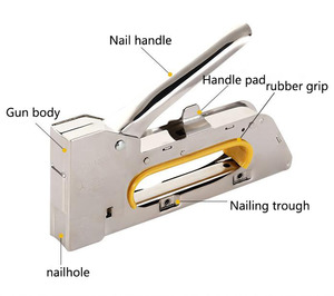Pistola <span class=keywords><strong>grapadora</strong></span> Manual de venta directa de fábrica, pistola <span class=keywords><strong>grapadora</strong></span> 4 en 1 de servicio pesado con 500 grapas, pistola <span class=keywords><strong>grapadora</strong></span> manual - Product Image 4