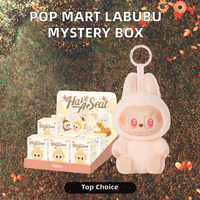 PopMart Original Blind Box Plush Toys - Figurines miniatures en peluche sur le thème des animaux, boîte mystère à collectionner