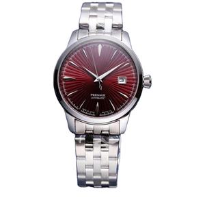 Reloj Mecánico de Lujo para Hombre con Correa de Acero Inoxidable de 20 mm de Ancho, Esfera de Cristal, Indicador de Fecha y Calendario - Product Image 2