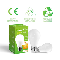 Ampoule LED à longue durée de vie 25 000 heures, 7W, 630lm, 6500K, blanc froid, E27, 165-265V, IC-DOB, lampe à économie d'énergie pour la maison