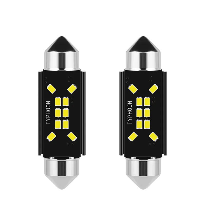 New Arrival Car LED Interior Decoding Double-pointed Light Roof Light Canbus 36MM 2016 10SMD License Plate Light