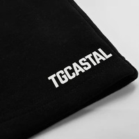 Short de Sport en Coton Noir Homme Personnalisable pour le Fitness, la Course et l'Entraînement avec Logo de Salle de Sport