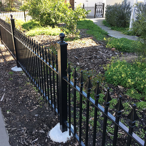 Clôture décorative en fer forgé de haute qualité, <span class=keywords><strong>prix</strong></span> imbattable, fabrication chinoise SRX, clôture en acier galvanisé en fer forgé - Product Image 6