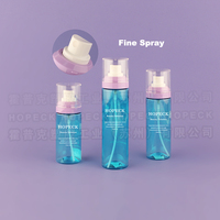 Botol Semprot Plastik PET HOPECK Silinder Kosong untuk Toner Wajah, Lotion 30ml-150ml, Dicetak Sablon, Pompa Semprot, Krim Wajah, Minyak Esensial