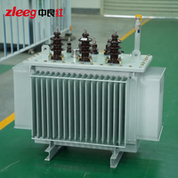 Transformateur de distribution triphasé immergé dans l'huile avec changeur de tension, bobinage en cuivre, ISO CE pour 10kV/400V 80-2500KVA