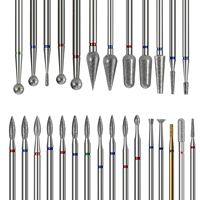Embouts de ponceuse à ongles en diamant pour manucure, outil essentiel, fraise diamantée pour le nettoyage professionnel des cuticules et le nail art.