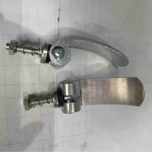 Palanca de liberación rápida de aluminio para sillín de bicicleta con resorte, fácil instalación, color plateado - Product Image 2