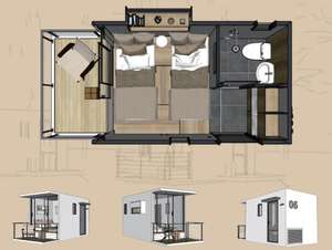 Fábrica profesional prefabricada apartamento prefabricado cabina móvil casa prefabricado cabina Oficina proveedor - Product Image 4