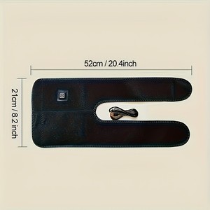 Ceinture d'enveloppement de genouillère chauffante électrique rechargeable réglable pour hommes femmes application de pied - Product Image 3