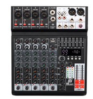 Console de mixage audio professionnelle XTUGA EQ4 Performance Console de mixage 4 canaux Interface live USB karaoké avec 99 DSP