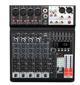 Mezclador de audio profesional XTUGA EQ4, consola de mezcla de 4 canales, interfaz USB en vivo de Karaoke con 99 DSP - Product Image 1