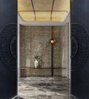 JINYI Glacier Silber Feder Calcit Marmor Große Platte Poliert Lederfinish Modernes Design Luxuriöser Silbergrauer Kristallader-Villa